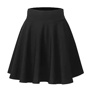Hoerev Röcke Hoerev Frauen Mädchen Flared Casual Mini Schule Tennis Skater Casual Tanz Rock mit Shorts