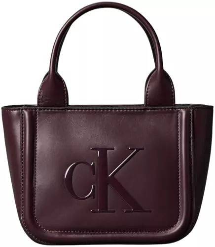 Calvin Klein Taschen & Rucksäcke Calvin Klein Damen Raised Ck Small Tote with Strap Lv04f3219g Tragetasche
