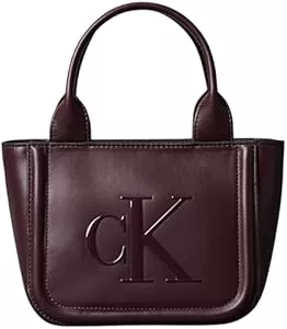 Calvin Klein Taschen & Rucksäcke Calvin Klein Damen Raised Ck Small Tote with Strap Lv04f3219g Tragetasche