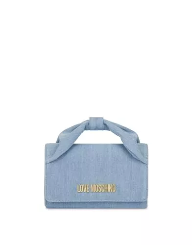 Love Moschino Taschen & Rucksäcke Love Moschino Hellblaue Denim-Tasche
