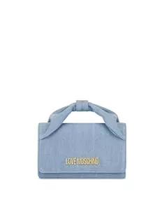Love Moschino Taschen & Rucksäcke Love Moschino Hellblaue Denim-Tasche
