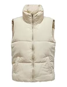 JDY Westen JdY Damen Puffer Weste Wattierte Stepp Übergangsjacke ohne Ärmel Basic ohne Kapuze JDYNEWERICA