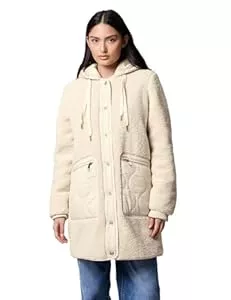 Street One Studio Mäntel Street One Studio Damen Teddy-Mantel mit Kapuze