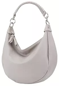 SH Leder Taschen & Rucksäcke SH Leder Echtleder Damen Halbmondförmige Tasche stylisch bananentasche Umhängetasche Leder 30x22cm Mina G668