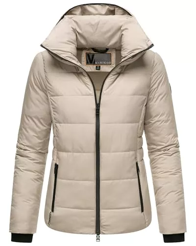 MARIKOO Jacken MARIKOO Basic Damen Steppjacke kurz mit Kapuze Radaa 16 XS-6XL