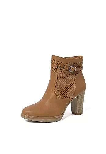 QUEEN HELENA Stiefel QUEEN HELENA Perforierte Stiefeletten Stiefeletten mit niedrigem Absatz Reißverschluss seitlich mit Plateau Damen X28-107