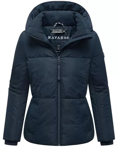 Navahoo Jacken Navahoo Damen Winterjacke warme Steppjacke mit großer Kapuze Flüsterfee 14 S-3XL