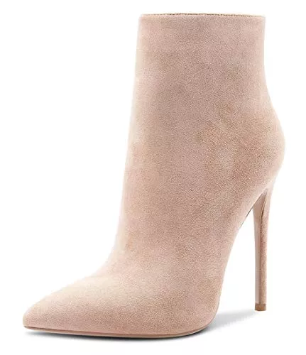 Castamere Stiefel Castamere Damen Reißverschluss Stiefeletten Stilettos Hoch Heel 12CM