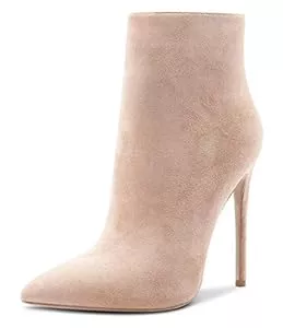 Castamere Stiefel Castamere Damen Reißverschluss Stiefeletten Stilettos Hoch Heel 12CM