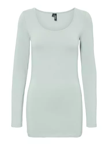 VERO MODA Langarmshirts VERO MODA Damen Vmmaxi My Ls Soft Long U-Neck Ga Noos Langarmshirt