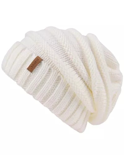 FURTALK Hüte & Mützen FURTALK Strickmütze Damen Slouch Beanie Mütze Street Style Grobstrick Wintermützen Klassische Weiche Beanie Winter