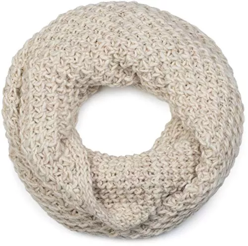 styleBREAKER Schals & Tücher styleBREAKER Unisex Strick Loopschal grob gestrickt, Uni Schlauchschal, Winter Strickschal, Grobstrick Schal 01018157