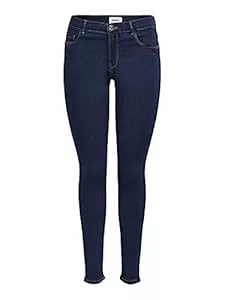 ONLY Jeans ONLY Skinny Jeans Damen - ONLRAIN - Mid-Waist - Skinny Fit - Bequeme Damenjeans aus Elastischem und Weichem Denim-Material mit Stretch-Anteil