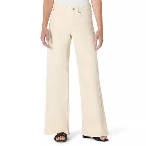 Amazon Essentials Hosen Amazon Essentials Damen Women's Low Stretch High-rise Wide Leg Jean Damen Low Stretch Relaxed Fit Mid-Rise Wide Leg Jeans