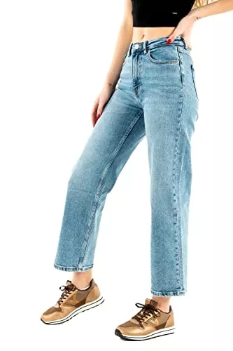 ONLY Jeans ONLY Female Jeans mit weitem Bein ONLJUICY Hohe Taille Weiter Beinschnitt Jeans