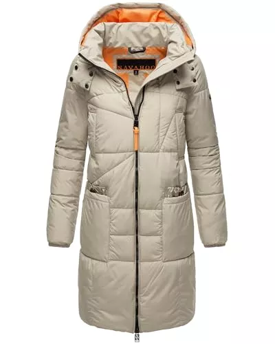 Navahoo Mäntel Navahoo Damen Wintermantel Warmer Steppmantel mit Kapuze Bliblablubb 14 XS-6XL