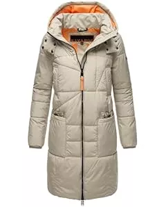 Navahoo Mäntel Navahoo Damen Wintermantel Warmer Steppmantel mit Kapuze Bliblablubb 14 XS-6XL