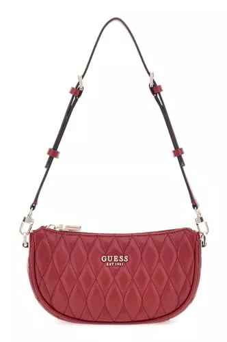 GUESS Taschen & Rucksäcke GUESS Schultertasche Valla Mini Top Zip Shoulder Bag Red dunkelrot
