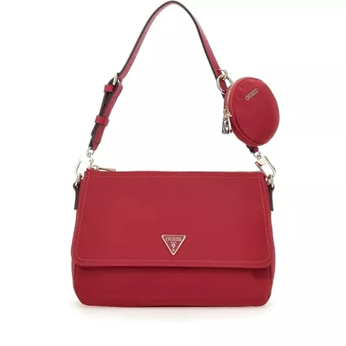 GUESS Taschen & Rucksäcke GUESS Eco Gemma Top Zip Shoulder Bag Magenta
