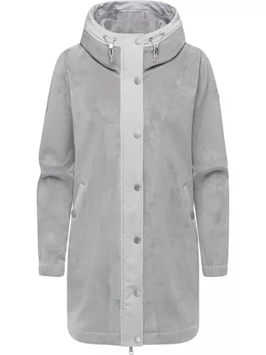 Ragwear Mäntel Ragwear Damen warmer weicher Cord Mantel in Ripp-Optik mit verstellbarer Kapuze Cousy Bonded YOUMODO XS-XXL