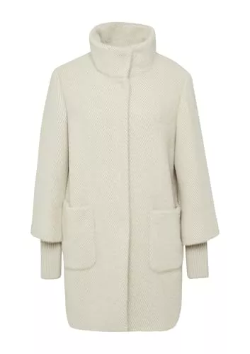 s.Oliver BLACK LABEL Mäntel s.Oliver Flauschiger Mantel mit Stehkragen und Rippbündchen