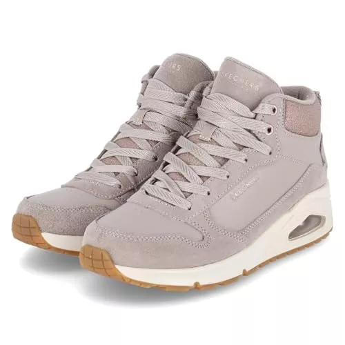 Skechers Stiefel Skechers 177181 TPE Schnürstiefel Leder und Synthetik Damen in beige