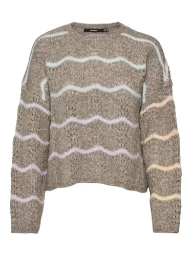 VERO MODA Pullover & Strickmode VERO MODA Damen Vmhatty Ls O-Neck Stitch Boo Pullover
