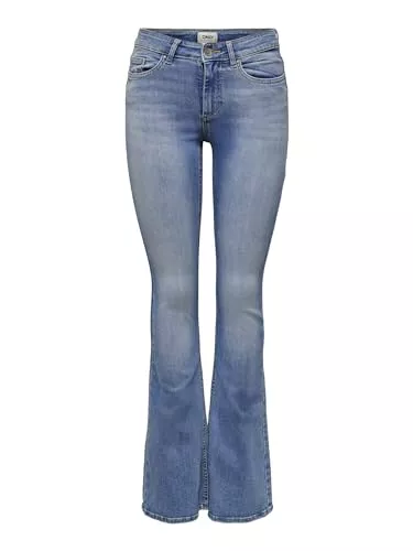 ONLY Jeans ONLY Female Flared fit Jeans ONLBLUSH Mittlere Taille Flared Jeans