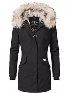 Navahoo Mäntel Navahoo Damen Winter Kurzmantel mit Kapuze Cristal XS-XXL