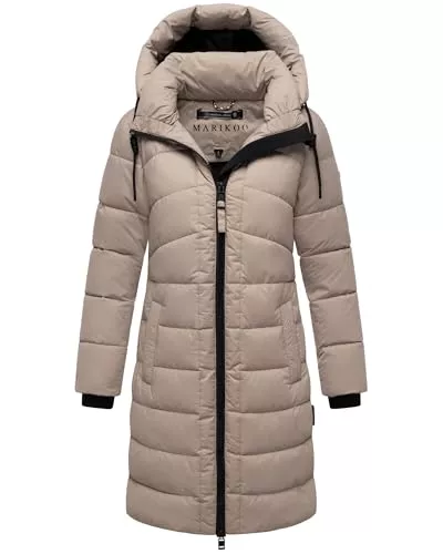 MARIKOO Mäntel MARIKOO Damen Winter Jacke Steppmantel Parka Mantel Anorak Winterjacke warm gefüttert abnehmbarer Kapuze Kaltnäschen S - 3XL
