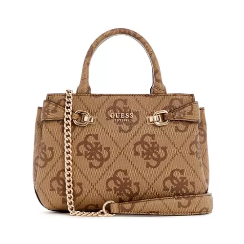 GUESS Taschen & Rucksäcke GUESS Lorelei Mini Satchel Bag Latte Logo