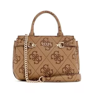 GUESS  GUESS Lorelei Mini Satchel Bag Latte Logo