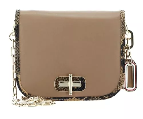 Tommy Hilfiger Taschen & Rucksäcke Tommy Hilfiger Leather Statement Crossover S Cappuccino