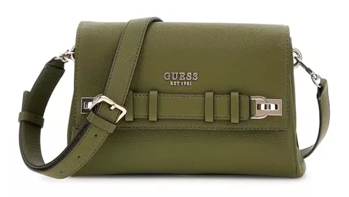 GUESS Taschen & Rucksäcke GUESS Umhängetasche Schultertasche Gregoria Crossbody Flap Bag Olive olivgrün