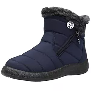 Eagsouni  Eagsouni Winterstiefel Damen Winterschuhe Wasserdicht Warm Plush Gefütterte Schneestiefel Stiefeletten Winter Outdoors rutschfeste Stiefel Boots