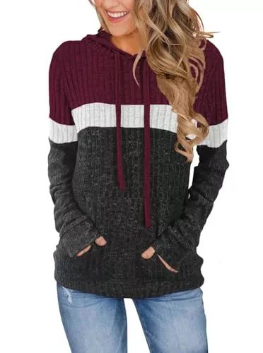 Cuptacc Pullover & Strickmode Cuptacc Pullover Damen Herbst Essentials Hoodie Damen Kapuzenpullover Casual Sweatshirts Elegant Langarmshirt