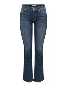 ONLY Jeans ONLY Female Flared fit Jeans ONLBLUSH Mittlere Taille Flared Jeans