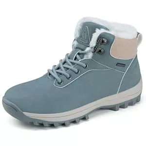 Mishansha Stiefel Mishansha Warme Gefüttert Winterschuhe Herren Damen Wasserabweisend Winterstiefel Wanderschuhe Gr.36-48
