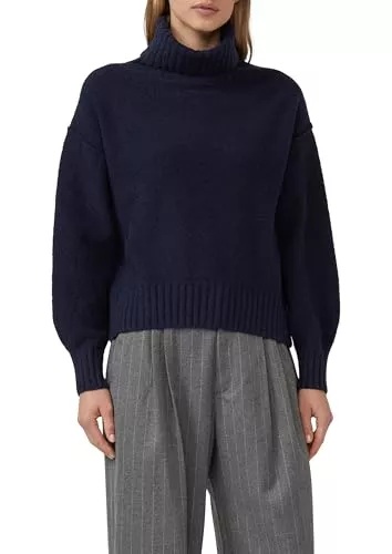 s.Oliver Pullover & Strickmode s.Oliver Kuscheliger Strickpullover mit breitem Rollkragen