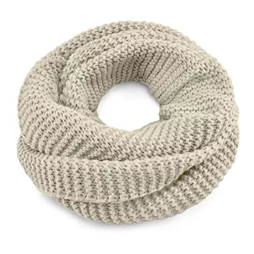 Neverless Schals & Tücher Neverless® Damen Loopschal Strickschal Schlauchschal Winterschal einfarbig