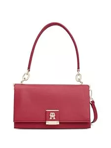 Tommy Hilfiger Taschen & Rucksäcke Tommy Hilfiger Damen Leather Shoulder Bag with Removable Crossbody Strap Umhängetasche