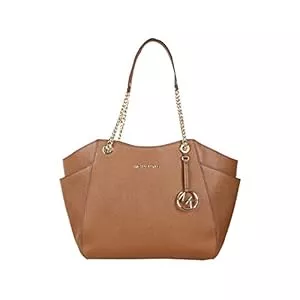 Michael Kors  Michael Kors Jet Set Travel Große Kette Leder Schultertasche Gepäck