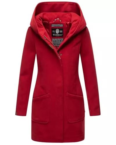MARIKOO Mäntel MARIKOO Damen Mantel Trenchcoat Wintermantel Übergangs Jacke Parka Lang B819