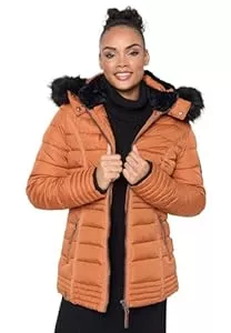 Navahoo  Navahoo warme Damen Winter Jacke Steppjacke mit Teddyfell B900
