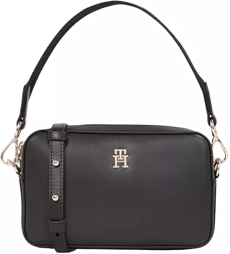 Tommy Hilfiger Taschen & Rucksäcke Tommy Hilfiger Damen Henkeltasche Distinct Camera Bag mit Schulterriemen, Schwarz (Black), Einheitsgröße