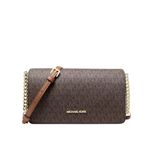 Michael Kors Taschen & Rucksäcke Michael Kors Jet Set Signature Logo Crossbody Bag Brown