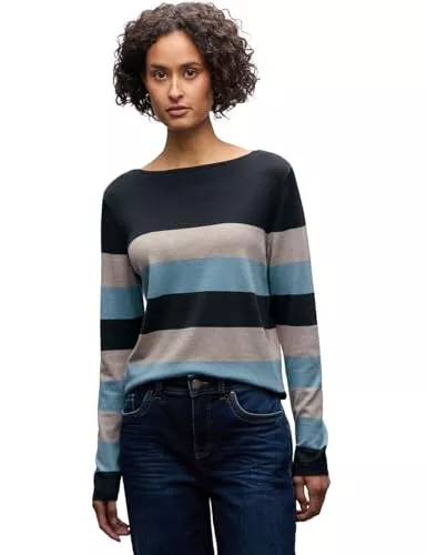 Street One Pullover & Strickmode Street One Damen Gestreifter Pullover