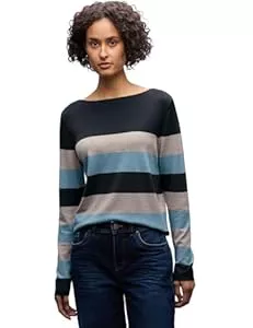 Street One Pullover & Strickmode Street One Damen Gestreifter Pullover