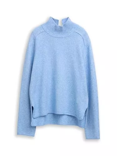 TOM TAILOR Pullover & Strickmode TOM TAILOR Damen 1047670 Loose Fit Strickpullover mit Stehkragen