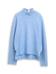 TOM TAILOR Pullover & Strickmode TOM TAILOR Damen 1047670 Loose Fit Strickpullover mit Stehkragen